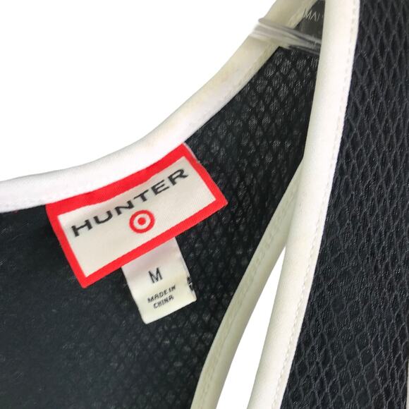 Hunter For Target A-Line Dress Women M Black Mesh Sleeveless Back Zip Drawstring - Picture 2 of 5